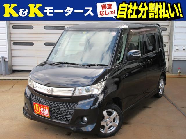 パレットＳＷ ＸＳ　１オーナー車　電動スライドドア　ベンチシート　オートＨＩＤライト　フォグランプ　社外１３インチＡＷ　Ｒｒスポイラー　Ｈ２５〜記録簿付　スマートキー　ウィンカードアミラー　純正オーディオ　ＥＴＣ　ＡＵＸ