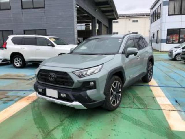 トヨタ ＲＡＶ４ アドベンチャー　９インチディスプレイオーディオフルセグＴＶ　トヨタセーフティセンス　４ＷＤ　専用レザーパワーシート＆ヒーター　専用バンパーグリル　ＬＥＤヘッドライト　ハンドルヒーター　ＴＲＤフォグランプ