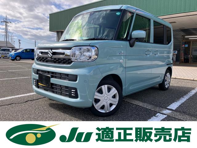 スペーシア(スズキ) ハイブリッドＸ　４ＷＤ　試乗車ＵＰ　全方位モニター付メモリーナビ　フルセグＴＶ　ブルートゥース　両側パワースライドドア　ＬＥＤヘッドライト　オートハイビーム　プッシュスタート　シートヒーター　リヤシートオットマン 中古車画像