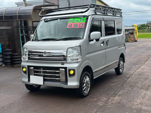 ＧＸターボ　４ＷＤ　ハイルーフ　ターボ　クリッパーリオ仕様　エブリィＯＥＭ　ワゴン仕様　アルパイン８インチナビ　デジタルインナーミラードラレコ　社外テール　社外ＡＷ　ＬＥＤヘッドライト　フォグ　自社保証付き