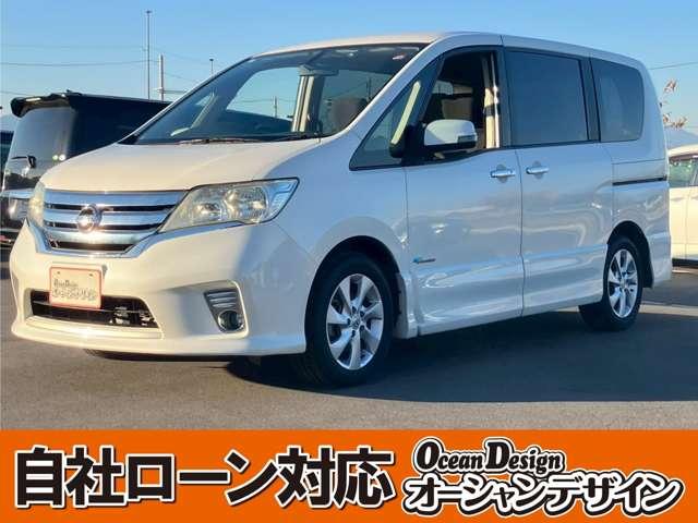 セレナ(日産) ハイウェイスターＧ　Ｓ−ハイブリッド　車検整備付　キーレス　スマートキー　アイドリングストップ　ＥＴＣ　ドライブレコーダー　寒冷地仕様　３列シート　フルフラット　ウォークスルー　エアコン 中古車画像