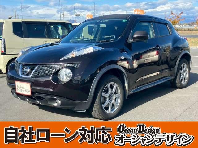 ジューク(日産) １５ＲＸ　タイプＶ　車検整備付　キーレス　スマートキー　アイドリングストップ　ＥＴＣ　エアコン　パワーステアリング　パワーウインドウ　フロントフォグランプ 中古車画像