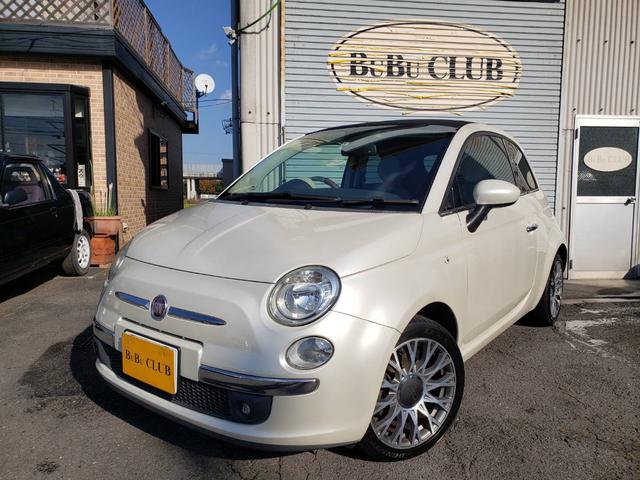 ５００Ｃ 　ソフトトップ　オープン　ＣＤオーディオ　オートエアコン　　純正アルミホイール　ステアリングスイッチ　エアバッグ