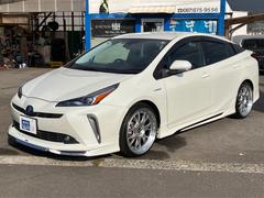 プリウス Sツーリングセレクション 新品20インチ・モデリスタエアロ・9インチナビ・テレビ・バックモニター・黒革シート・シートヒーター・レーダークルーズ・ETC・スペアタイヤ 中古車画像