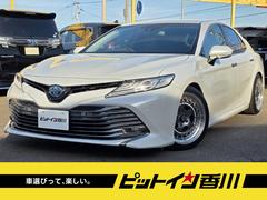 カムリ G ハイブリッド 衝突軽減ブレーキ 車高調ローダウン SSR18インチアルミ 純正ナビ フルセグTV バックカメラ ブルートゥース ハンドルスイッチ対応オーディオ LEDライト 電動サイドブレーキ 中古車画像