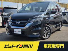 セレナ ハイウェイスター デジタルインナーミラー 純正9インチナビ 両側自動ドア フルセグTV アラウンドビューモニター ブルートゥース  10インチ後席用モニター 電動サイドブレーキ 純正16インチアルミ スマートキー2個 中古車画像