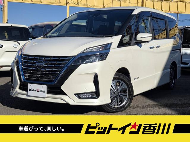セレナ(日産) ｅ−パワー　ハイウェイスターＶ　後期型モデル　プロパイロット　７人乗り　両側自動ドアー　エマージェンシーブレーキ　純正ナビ　フルセグＴＶ　全方位カメラ　ブルートゥース　ＥＴＣ付　スマートキー２個　デジタルインナーミラー　ＬＥＤライト 中古車画像