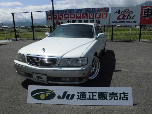 日産 シーマ ３０ＬＶ　カロッェリア８インチナビＶＥＮＡＴＩＣＩ２０インチアルミ車高調キーレスＥＴＣ