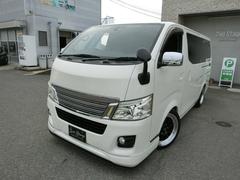 日産　ＮＶ３５０キャラバンバン　ロングプレミアムＧＸ　１ナンバー公認オーバーフェンダー　ローダウン　１８ｉｎホイール