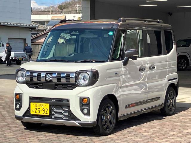 ハイブリッドＸＺ　ターボ　両側電動スライドドア　クリアランスソナー　オートクルーズコントロール　レーンアシスト　衝突被害軽減システム　オートライト　ＬＥＤヘッドランプ　スマートキー　アイドリングストップ　電動格納ミラー