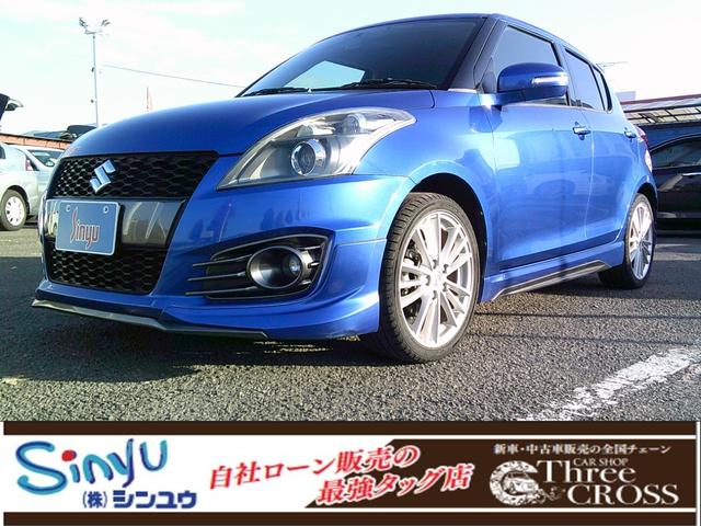 スイフトスポーツ(スズキ) ベースグレード　ＥＴＣ　バックカメラ　ナビ　オートクルーズコントロール　アルミホイール　オートライト　スマートキー　電動格納ミラー　ＣＶＴ　盗難防止システム　衝突安全ボディ　ＡＢＳ　ＥＳＣ　エアコン 中古車画像