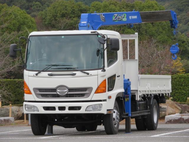 ２．１ｔ　４ＷＤ　４段ラジコンフックイン　内寸－長４１４／幅２１３／高３９・床板・アオリ３方開・タダノ・２．９３ｔ吊・差違いジャッキ・２２０馬力ターボ・４ＷＤ(1枚目)