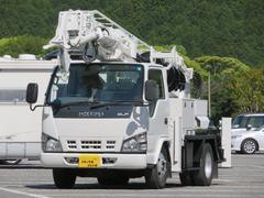 いすゞ　エルフトラック　穴掘建柱車　アイチＤ５０Ａ　１３０馬力　オールクーラー付