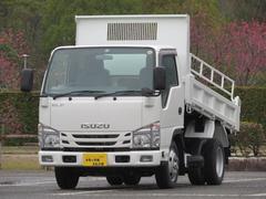 いすゞ　エルフトラック　２ｔ　全低床　強化ダンプ　内寸−長３０５