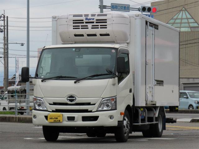 デュトロ(国産車その他) ３ｔ　ワイドロング　冷蔵冷凍車　パワーゲート　内寸−長４４８／幅２００／高１８１・東プレ・床アルミ・ 中古車画像