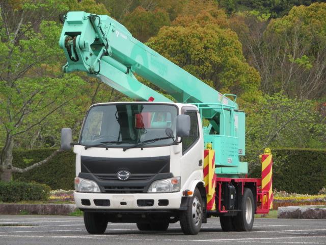 日野 デュトロ １９．６ｍ　高所作業車　タダノ・作業高１９．６ｍ・バケット積載荷重２００ｋｇ・パイプ製バケット・自動格納バケット・１５０馬力ターボ