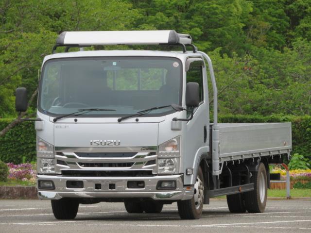 エルフトラック(いすゞ) ３ｔ　ワイド超ロング　アルミブロック　床板・アオリ３方開・オートマ車・１５０馬力ターボ 中古車画像