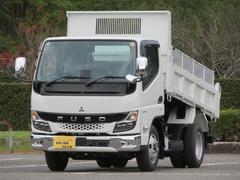 キャンター 3t 全低床 強化ダンプ 内寸-長305/幅159/高37・アオリ3方開・手動コボレーン・4ナンバー・150馬力ターボ 中古車画像