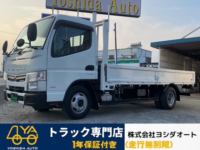 三菱ふそう キャンター 　３０００ｃｃ　２ｔ　２トン　平ボディ　走行３１０００Ｋ　ディーゼル　標準ロング　ＡＴ　オートマ　荷台内寸長さ４３４幅１８０　外装仕上げ済み　パワステ　パワーウインドウ　３ｔ　３トン