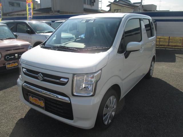 ワゴンＲ(スズキ) ＦＸ　届出済未使用車　衝突被害軽減ブレーキ　クリアランスソナー　運転席シートヒーター　オートエアコン　オートライト　プッシュスタート　スマートキー 中古車画像