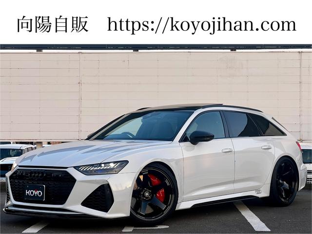ＲＳ６アバント(アウディ) ベースグレード　エアサスペンション（５名）　アメ鍛２２インチＡＷ　アクラポビッチマフラー　カーボンミラー　セラミックブレーキ　リミッター３０５　ＭＯＰ２４５　ＲＳスポエキ　グロスカーボンＲＳエクステリア　１オーナー 中古車画像