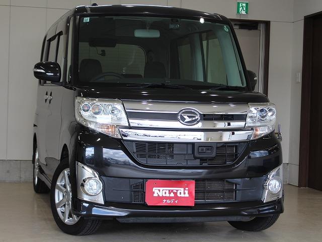タント(ダイハツ) カスタムX SA SDナビ・バックカメラ・フリップダウンモニター・ドライブレコーダー・ETC・Bluetooth・片側電動スライドドア・衝突軽減ブレーキ・スマートキー・アイドリングストップ・ウィンカー付きミラー 中古車画像