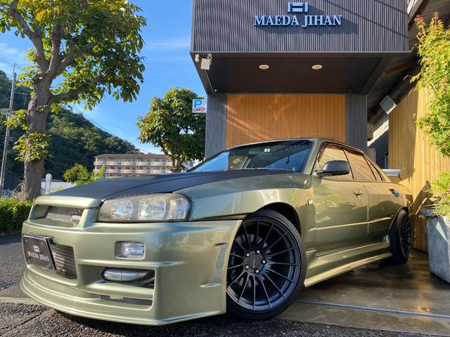 スカイライン　R34 ER34 2ドア　純正　フロントフェンダー　運転席側　赤