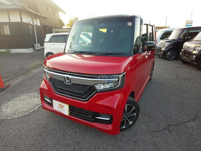 Ｎ−ＢＯＸカスタム(ホンダ) Ｇ・Ｌホンダセンシング　左パワースライドドア　衝突軽減ブレーキ　（ミラノレッドブラックツートン） 中古車画像