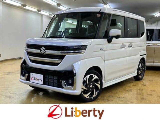 スペーシアカスタム(スズキ) ハイブリッドＸＳ　両側電動スライドドア　クリアランスソナー　オートクルーズコントロール　レーンアシスト　衝突被害軽減システム　オートライト　ＬＥＤヘッドランプ　スマートキー　アイドリングストップ　シートヒーター 中古車画像