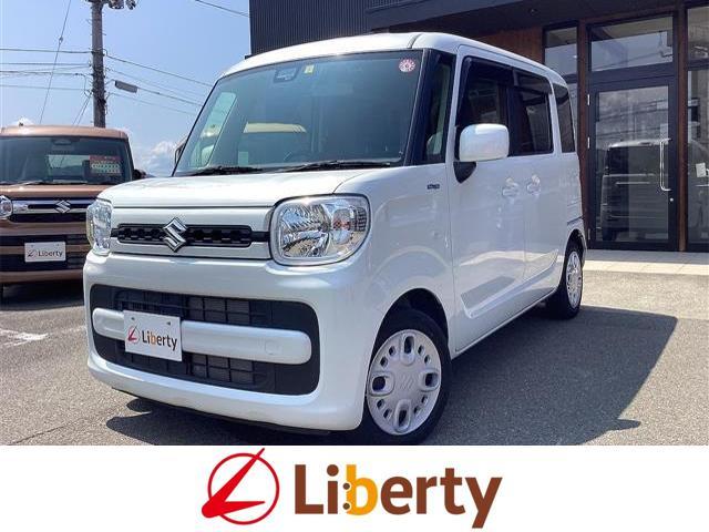 スペーシア(スズキ) ハイブリッドＧ　両側スライドドア　クリアランスソナー　レーンアシスト　衝突被害軽減システム　オートライト　スマートキー　アイドリングストップ　電動格納ミラー　ベンチシート　ＣＶＴ　盗難防止システム　ＡＢＳ　ＥＳＣ 中古車画像