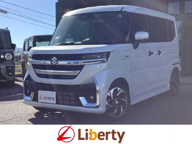 スペーシアカスタム(スズキ) ハイブリッドＸＳ　ナビ　ＴＶ　Ｂｌｕｅｔｏｏｔｈ　ＥＴＣ　バックカメラ　両側電動スライドドア　オートライト　スマートキー　アイドリングストップ　電動格納ミラー　シートヒーター　ベンチシート　ＣＶＴ　ＥＳＣ　ＣＤ　ＵＳＢ 中古車画像