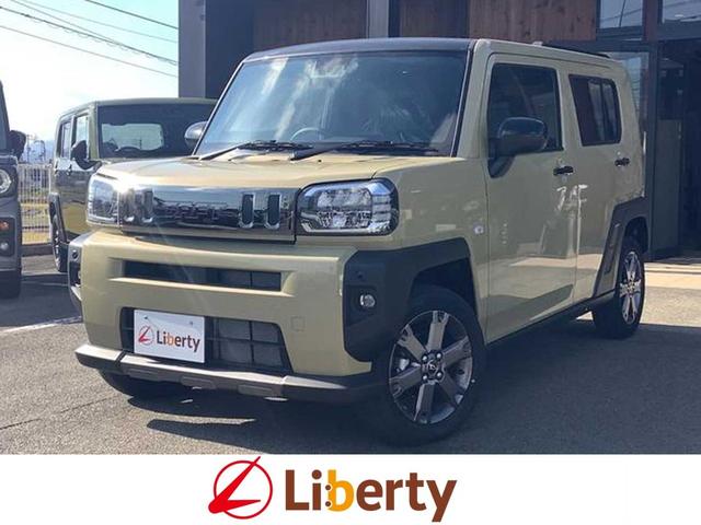 タフト(ダイハツ) Ｇ　ダーククロムベンチャー　ガラスルーフ　クリアランスソナー　オートクルーズコントロール　衝突被害軽減システム　オートライト　スマートキー　アイドリングストップ　電動格納ミラー　前席シートヒーター　ＣＶＴ 中古車画像