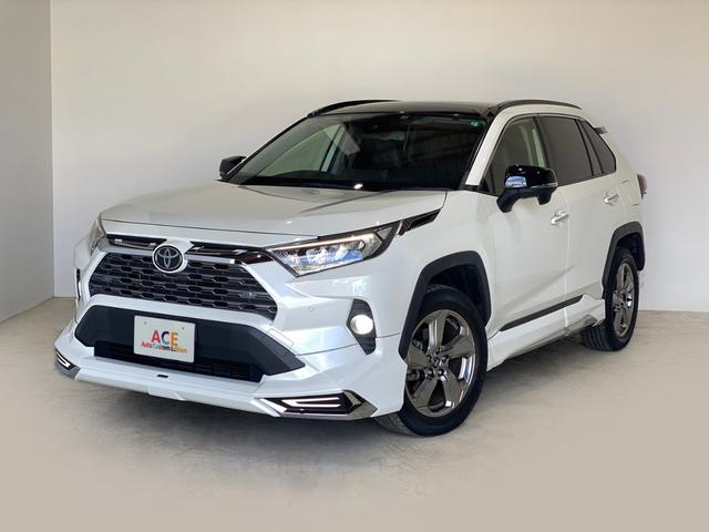 ＲＡＶ４ Ｇ　Ｚパッケージ　モデリスタエアロ　モデリスタメッキ　本革シート　パノラマルーフ　ＡＬＰＩＮＥ　ＢＩＧＸ　バックカメラ　パワーシート　純正ＡＷ　パワーバックドア　取説　スマートキー　プッシュスタート