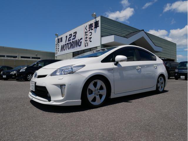 トヨタ プリウス ｓツーリングセレクション 後期モデル 車高調 ｌｅｄテール モデリスタフロントリップスポイラーの中古車 グーネット中古車