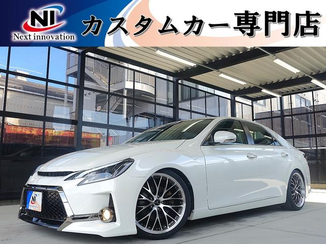 マークＸ(トヨタ) ２５０Ｇ　リラックスセレクション　新品タナベDampers・新品１９インチアルミホイール・新品タイヤ・新品Ｇｓバンパー・新品シートカバー・新品アイラインヘッド・新品スモークテール・シーケンシャルウィンカー・純正ナビ・ＴＶ・パワーシート・ＥＴＣ 中古車画像