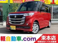 スズキ　スペーシアカスタムＺ　ベースグレード　禁煙車　ＳＤナビ　ＢｌｕｅｔｏｏｔｈフルセグＴＶ