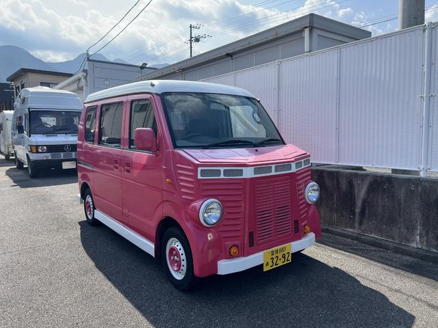 ８ナンバー　加工車　キッチンカー　フレンチバス仕様 レトロバス　両側スライドドア　オートマ車　木製作業台　運転席仕切り板