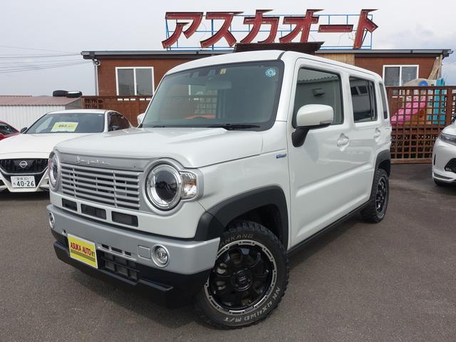 ハイブリッドＸターボ　４ＷＤ　ＤＡＭＤ　ＣＬＡＳＳＩＣＯフェイスチェンジキット　８型ナビ　フルセグＴＶ　ＴＶキット　バックカメラ　ＥＴＣ　ＭＡＤ　ＣＲＯＳＳ１５ＡＷ　ＮＡＮＫＡＮＧマッドタイヤ　スズキ　セーフティサポート