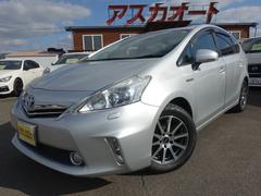 プリウスアルファ G 7人乗り 走行7万km TRD16AW 8型HDDナビ フルセグTV TVキット リアモニター フロント(車速連動)バックカメラ ETC LEDヘッドライト オプションフロント&リアメッキガーニッシュ 中古車画像