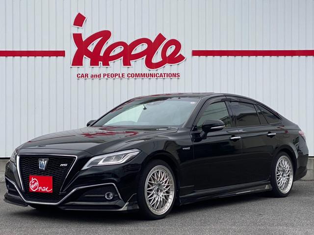 クラウンハイブリッド(トヨタ) ＲＳアドバンス　メーカーナビ　禁煙車　フルセグＴＶ　バックカメラ　ムーンルーフ　Aftermarket１９ＡＷ　３眼ＬＥＤ　ＢＳＭ　ＡＣＣ　ＨＵＤ　カードキー　パワーシート　ＡＣ１００Ｖ　パドルシフト　オートハイビーム　プリクラッシュ 中古車画像