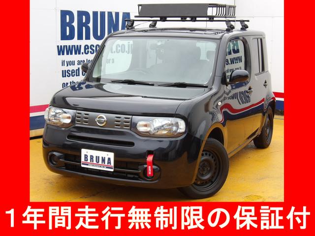 キューブ(日産) １５Ｘ　Ｍセレクション　禁煙車　３６５日保証　ルーフラック　トーイングベルト　メモリーナビ 中古車画像