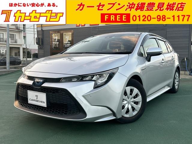 沖縄県豊見城市の中古車ならカローラツーリング ハイブリッド　Ｇ－Ｘ　純正ディスプレイオーディオ　ナビ　Ｂｌｕｅｔｏｏｔｈ　バックカメラ　ＥＴＣ　ＬＥＤヘッドライト　電子パーキング　ステアリングスイッチ　プッシュスタート　２４カ月保証付