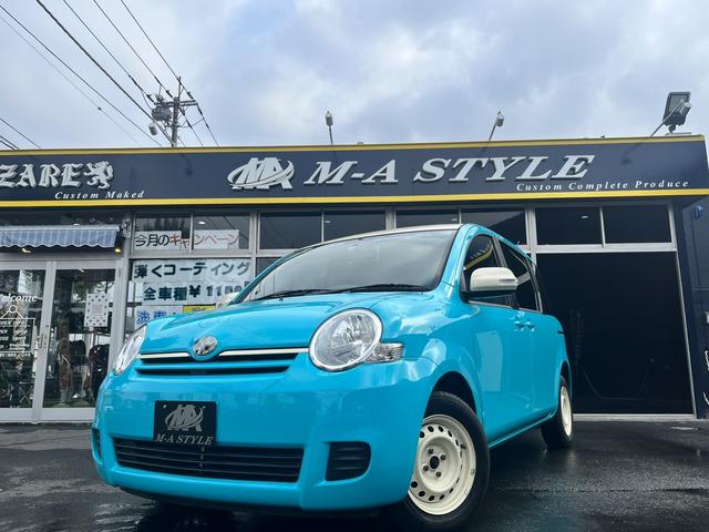 シエンタ(トヨタ) Ｘリミテッド　オールペイント（レイトンブルー）　ホイール鉄チン塗装　白ホイール 中古車画像