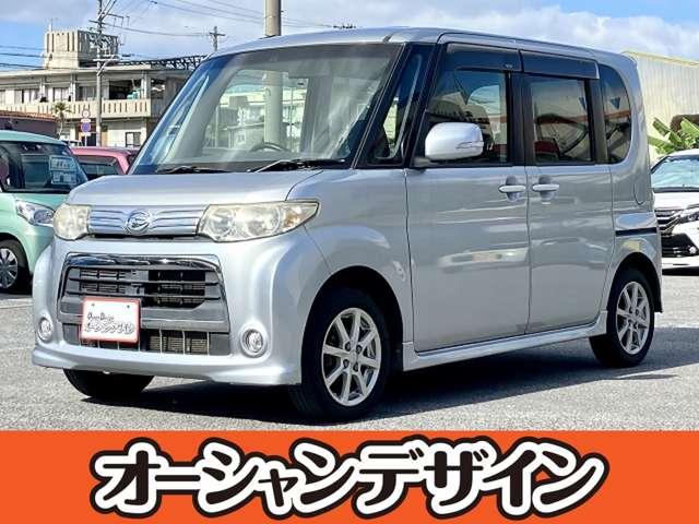 沖縄県の中古車ならタント カスタムＸ　修復歴無　車　検２年　スマートキー　ＣＤ　オートエアコン　片側電動スライドドア