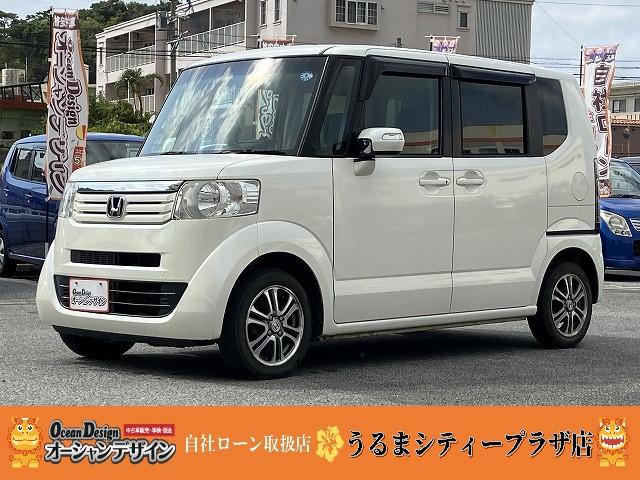 沖縄県の中古車ならＮ－ＢＯＸ Ｇ・Ｌパッケージ　スマートキー　ナビ　バックモニター　オートエアコン　両側スライドドア　ステアリングスイッチ