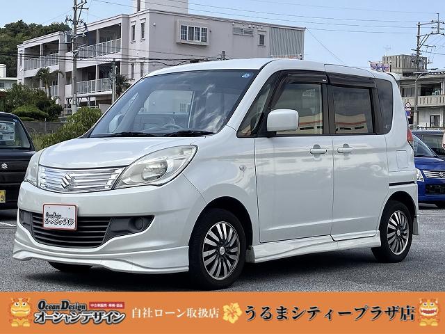 沖縄県の中古車ならソリオ Ｘ　修復歴無　スマートキー　ＣＤ　片側電動スライドドア　オートエアコン