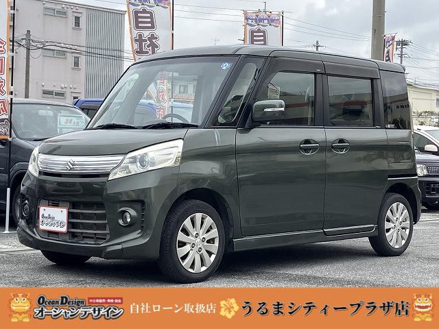 沖縄県の中古車ならスペーシアカスタム ＧＳ　修復歴無　スマートキー　ＤＶＤ　両側スライドドア　ＥＴＣ　オートエアコン