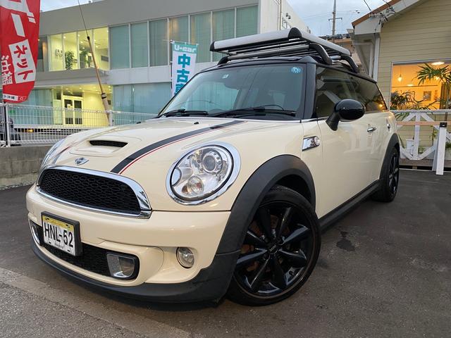 沖縄県島尻郡与那原町の中古車ならＭＩＮＩ クーパーＳ　クラブマン　特別仕様車ウェンブリー／１．６ターボ／パドルシフト／ＥＴＣ／ＣＡＢＡＮＡシートカバー／キセノンヘッドライト／ポータブルナビ・ワンセグＴＶ／ＡＵＸ