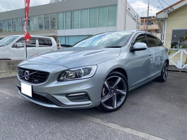 島尻郡与那原町 車買取のマルク　東浜店 ボルボ Ｖ６０ Ｔ４　ＳＥ　Ｒデザイン／レザーシート／パワーシート／メモリーシート シルバーＭ 2.8万km 2014(平成26)年