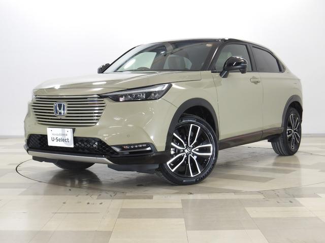 ヴェゼル(ホンダ) ｅ：ＨＥＶＰＬａＹ　ドラレコ前後・パノラマルーフ・マルチビューカメラ・ブラインドスポットインフォメーション・パワーテールゲート・ＬＥＤ・ＥＴＣ・コンビシート」・１８ＡＷ 中古車画像